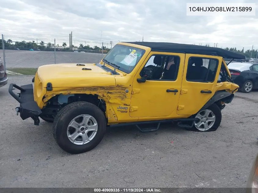 2020 Jeep Wrangler Unlimited Sport S 4X4 VIN: 1C4HJXDG8LW215899 Lot: 40909335