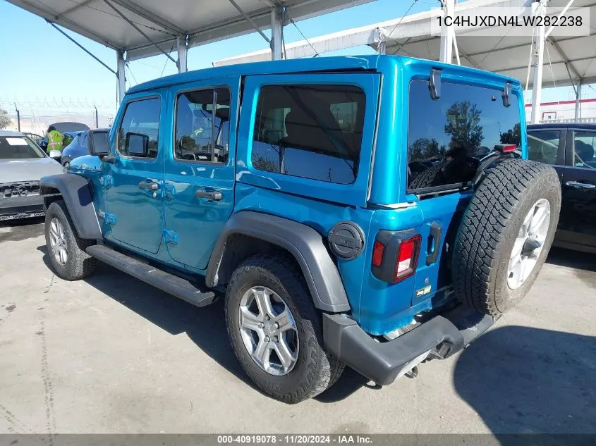 2020 Jeep Wrangler Unlimited Sport S 4X4 VIN: 1C4HJXDN4LW282238 Lot: 40919078