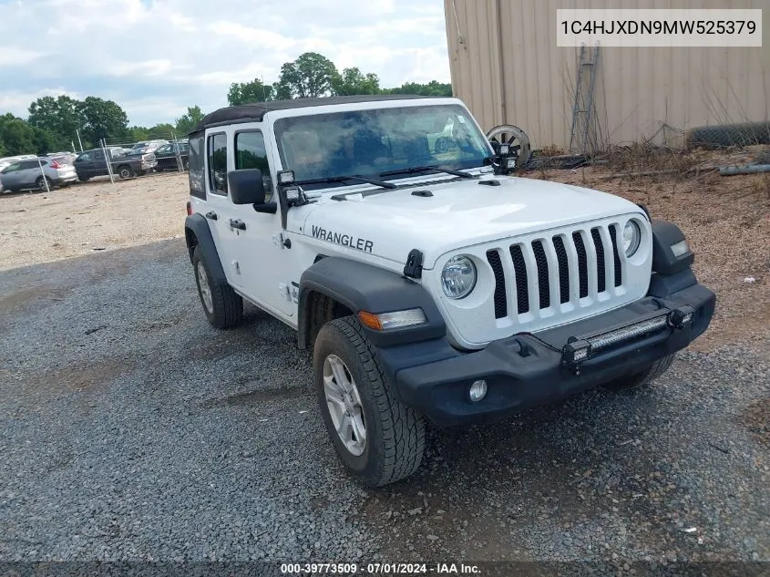 1C4HJXDN9MW525379 2021 Jeep Wrangler Unlimited Sport S 4X4