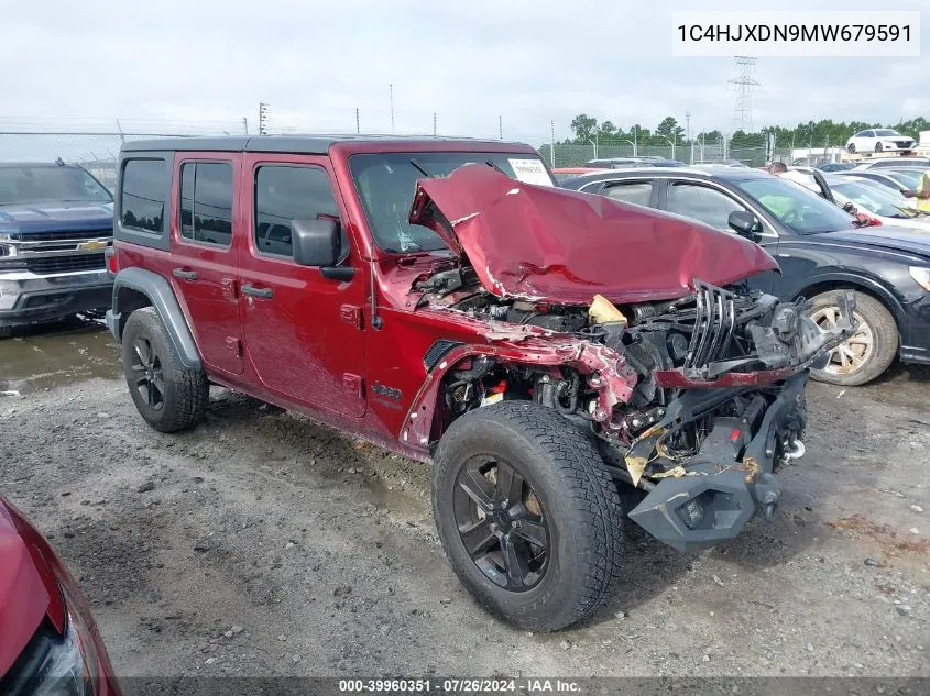 2021 Jeep Wrangler Unlimited Sport Altitude 4X4 VIN: 1C4HJXDN9MW679591 Lot: 39960351