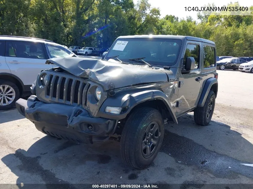 2021 Jeep Wrangler 80Th Anniversary 4X4/Freedom 4X4/Islander 4X4/Sport 4X4/Sport S 4X4/Willys 4X4/Willys Sport 4X4 VIN: 1C4GJXAN9MW535409 Lot: 40297401