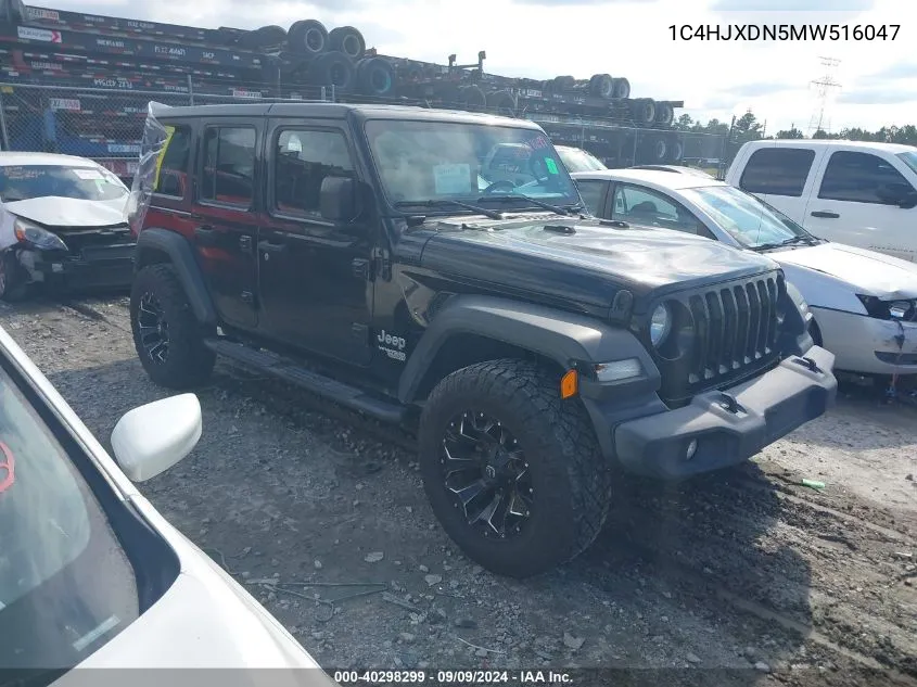 2021 Jeep Wrangler Unlimited Sport S 4X4 VIN: 1C4HJXDN5MW516047 Lot: 40298299