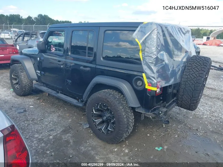 2021 Jeep Wrangler Unlimited Sport S 4X4 VIN: 1C4HJXDN5MW516047 Lot: 40298299