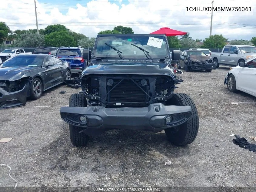 2021 Jeep Wrangler Unlimited Sport VIN: 1C4HJXDM5MW756061 Lot: 40321602