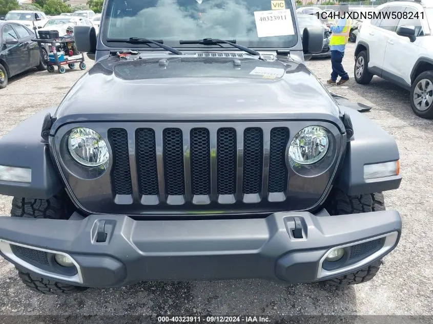 2021 Jeep Wrangler Unlimited Sport VIN: 1C4HJXDN5MW508241 Lot: 40323911