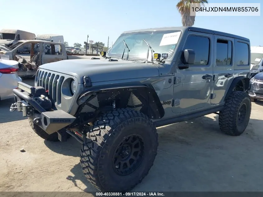 2021 Jeep Wrangler Unlimited Sport S 4X4 VIN: 1C4HJXDN4MW855706 Lot: 40338881