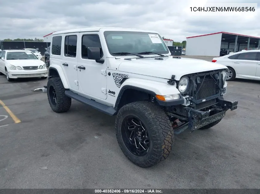 1C4HJXEN6MW668546 2021 Jeep Wrangler Unlimited Sahara Altitude 4X4