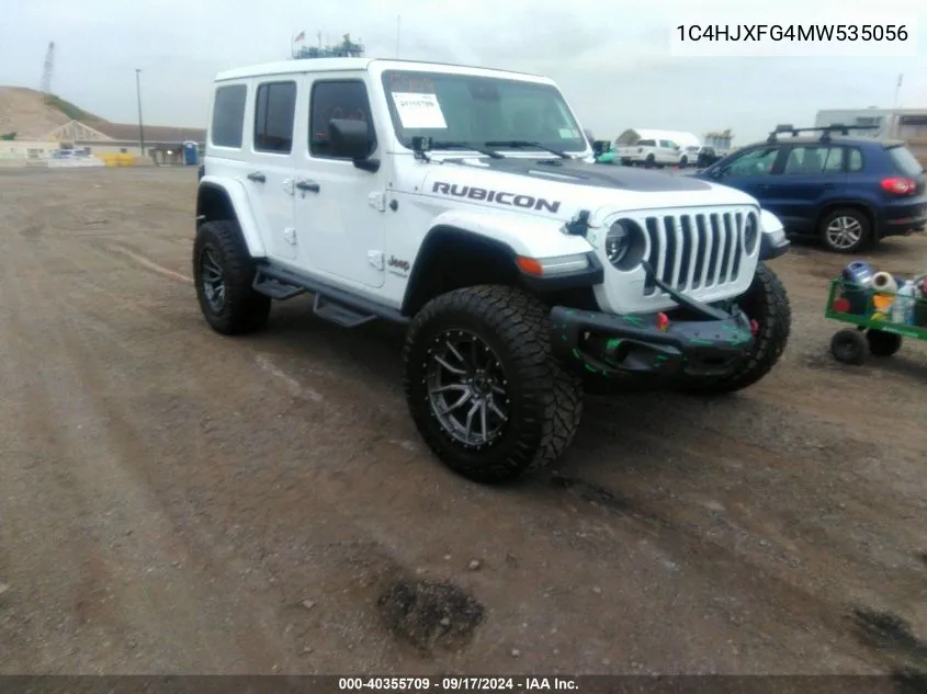 1C4HJXFG4MW535056 2021 Jeep Wrangler Unlimited Rubicon 4X4