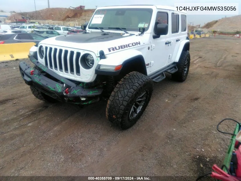 2021 Jeep Wrangler Unlimited Rubicon 4X4 VIN: 1C4HJXFG4MW535056 Lot: 40355709