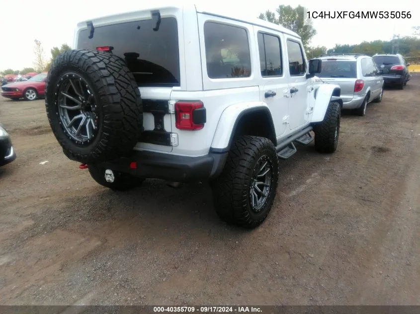 1C4HJXFG4MW535056 2021 Jeep Wrangler Unlimited Rubicon 4X4