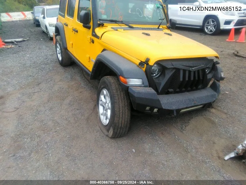 2021 Jeep Wrangler Unlimited Islander 4X4 VIN: 1C4HJXDN2MW685152 Lot: 40366758