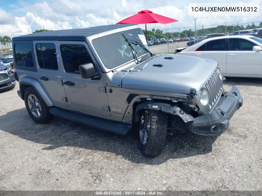 1C4HJXEN0MW516312 2021 Jeep Wrangler Unlimited Sahara 4X4