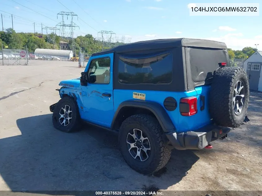 1C4HJXCG6MW632702 2021 Jeep Wrangler Rubicon 4X4