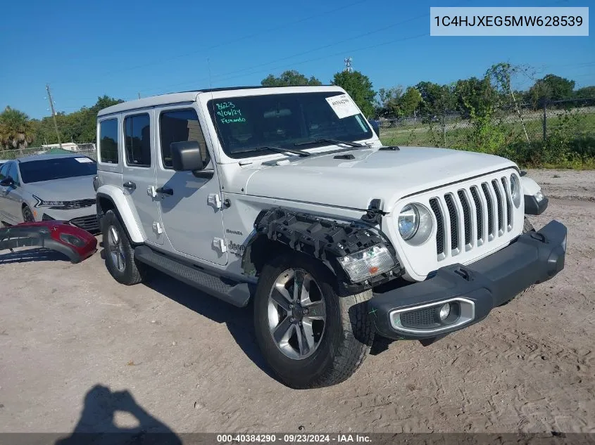 2021 Jeep Wrangler Unlimited Sahara VIN: 1C4HJXEG5MW628539 Lot: 40384290