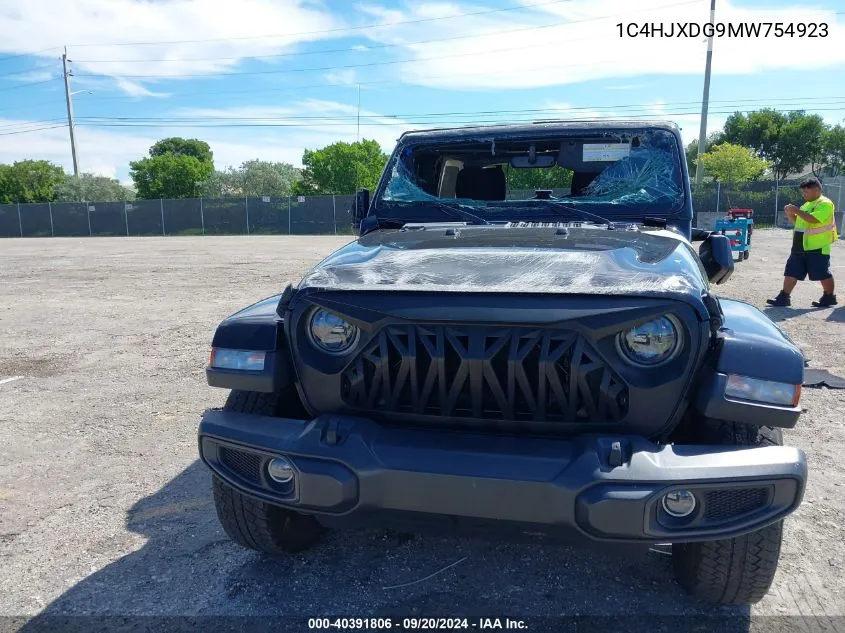 2021 Jeep Wrangler Unlimited 80Th Anniversary 4X4 VIN: 1C4HJXDG9MW754923 Lot: 40391806