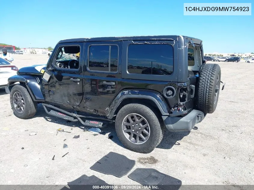 2021 Jeep Wrangler Unlimited 80Th Anniversary 4X4 VIN: 1C4HJXDG9MW754923 Lot: 40391806