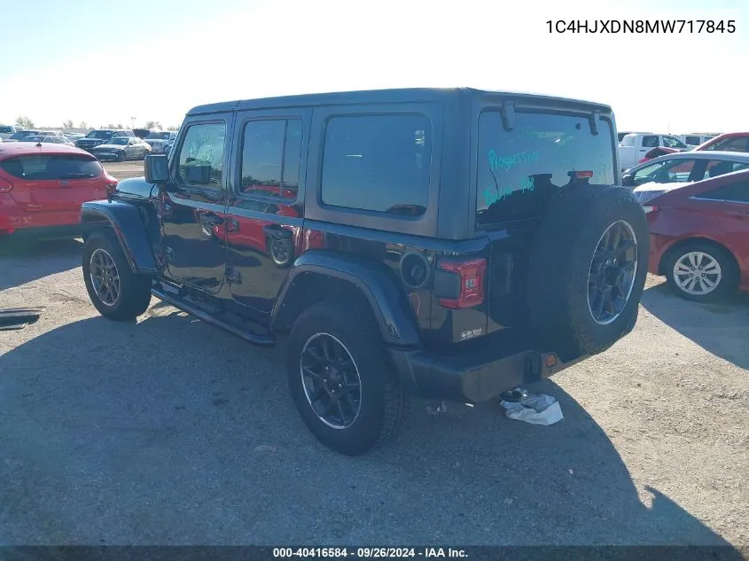 1C4HJXDN8MW717845 2021 Jeep Wrangler Unlimited Sport