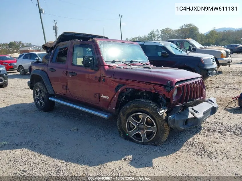 2021 Jeep Wrangler Unlimited Sport S 4X4 VIN: 1C4HJXDN9MW611131 Lot: 40463067