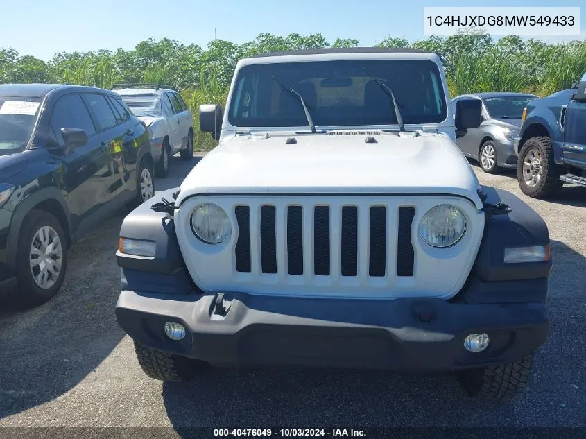 2021 Jeep Wrangler Unlimited Islander 4X4 VIN: 1C4HJXDG8MW549433 Lot: 40476049