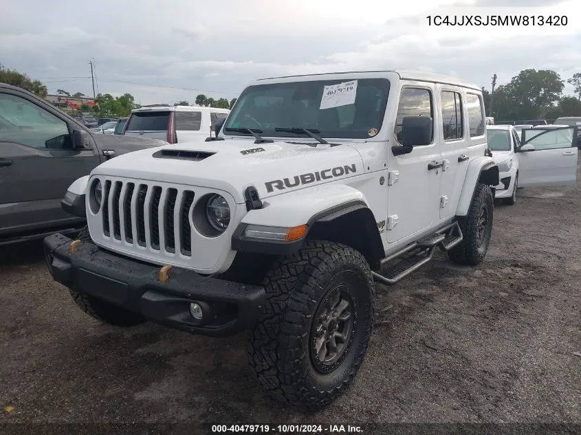 2021 Jeep Wrangler Unlimited Rubicon 392 VIN: 1C4JJXSJ5MW813420 Lot: 40479719