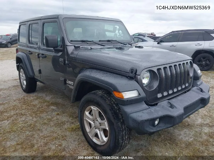 2021 Jeep Wrangler Unlimited Sport VIN: 1C4HJXDN6MW525369 Lot: 40497163