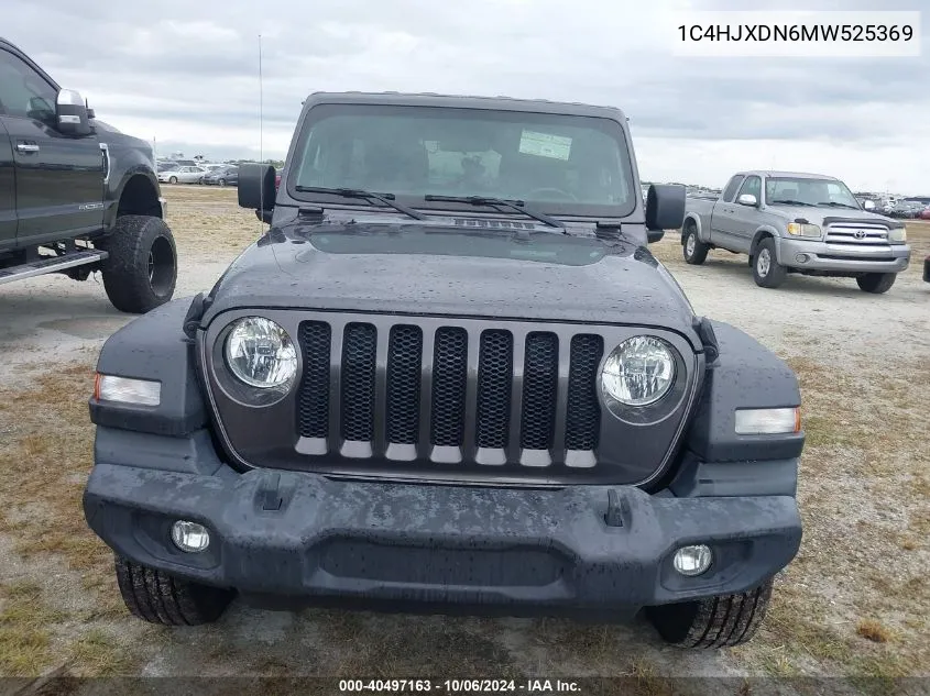 2021 Jeep Wrangler Unlimited Sport VIN: 1C4HJXDN6MW525369 Lot: 40497163