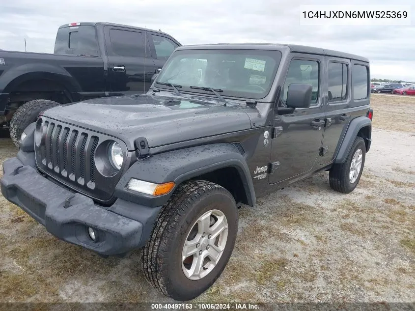 2021 Jeep Wrangler Unlimited Sport VIN: 1C4HJXDN6MW525369 Lot: 40497163