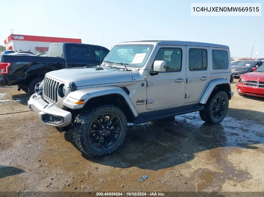 2021 Jeep Wrangler Unlimited High Altitude 4X4 VIN: 1C4HJXEN0MW669515 Lot: 40556084