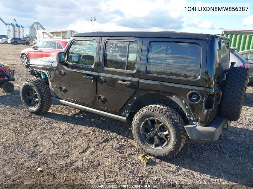 2021 Jeep Wrangler Unlimited Willys 4X4 VIN: 1C4HJXDN8MW856387 Lot: 40586422