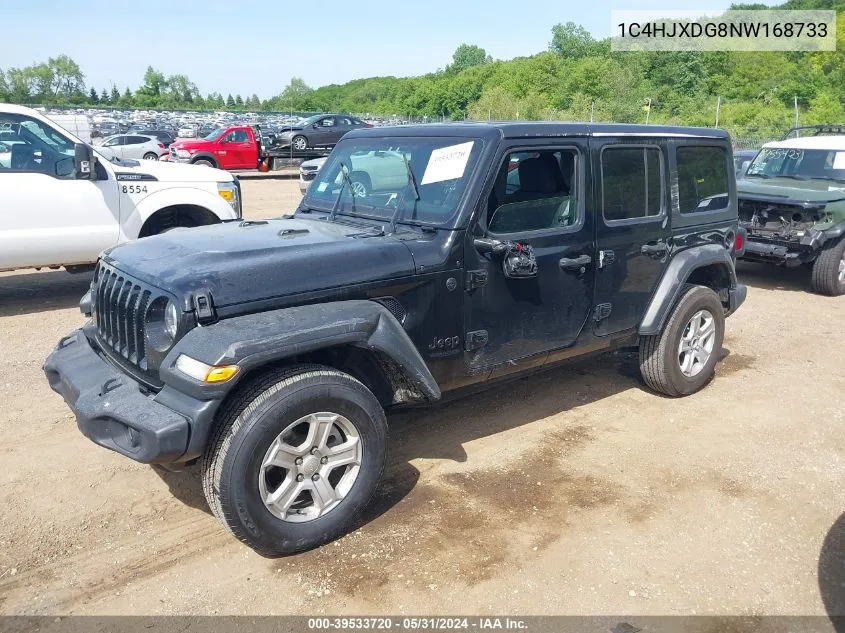 2022 Jeep Wrangler Unlimited Sport S 4X4 VIN: 1C4HJXDG8NW168733 Lot: 39533720