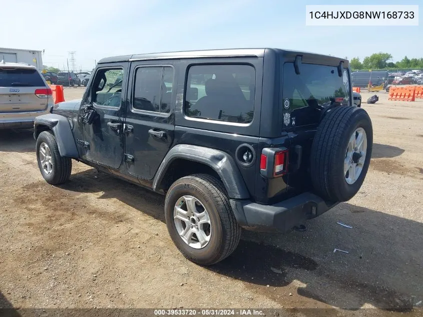 2022 Jeep Wrangler Unlimited Sport S 4X4 VIN: 1C4HJXDG8NW168733 Lot: 39533720