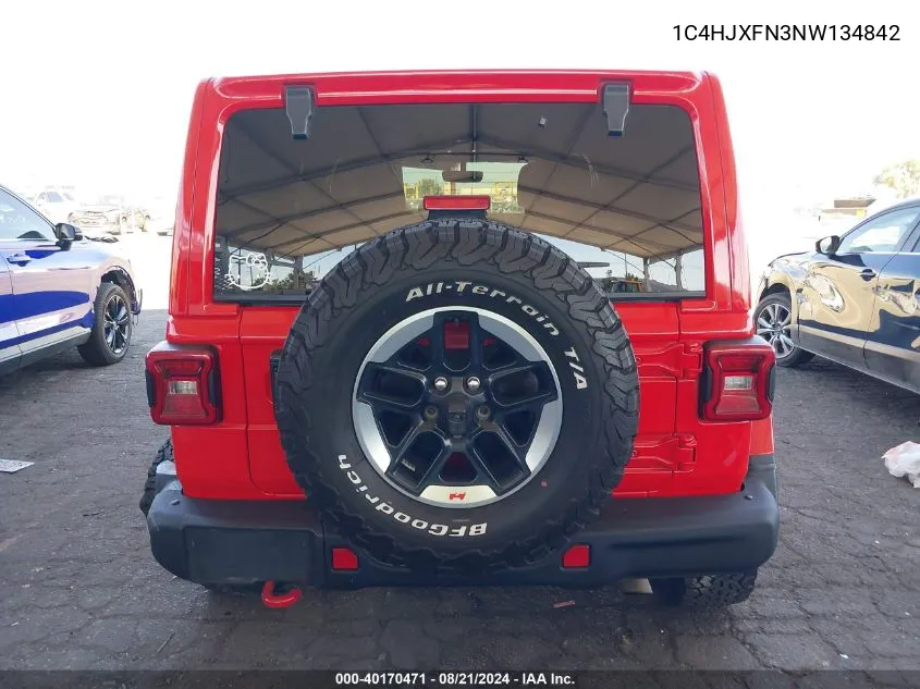 1C4HJXFN3NW134842 2022 Jeep Wrangler Unlimited Rubicon 4X4