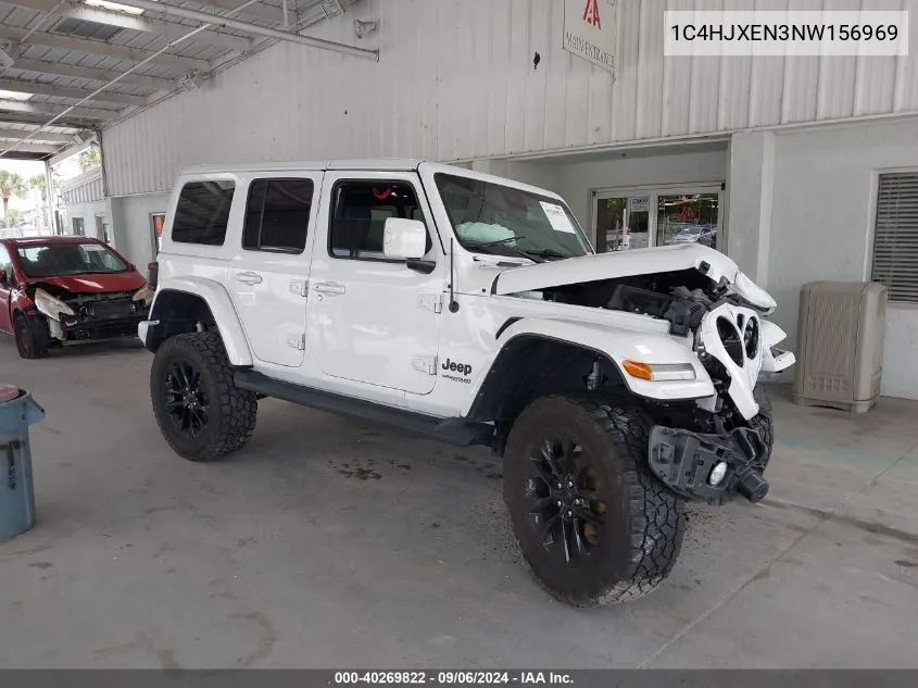 2022 Jeep Wrangler Unlimited High Altitude 4X4 VIN: 1C4HJXEN3NW156969 Lot: 40269822