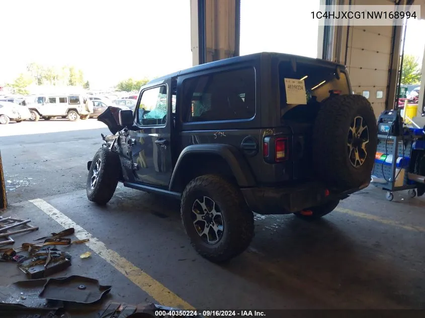 2022 Jeep Wrangler Rubicon VIN: 1C4HJXCG1NW168994 Lot: 40350224