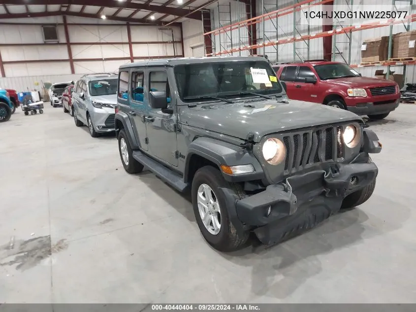 2022 Jeep Wrangler Unlimited Sport S 4X4 VIN: 1C4HJXDG1NW225077 Lot: 40440404