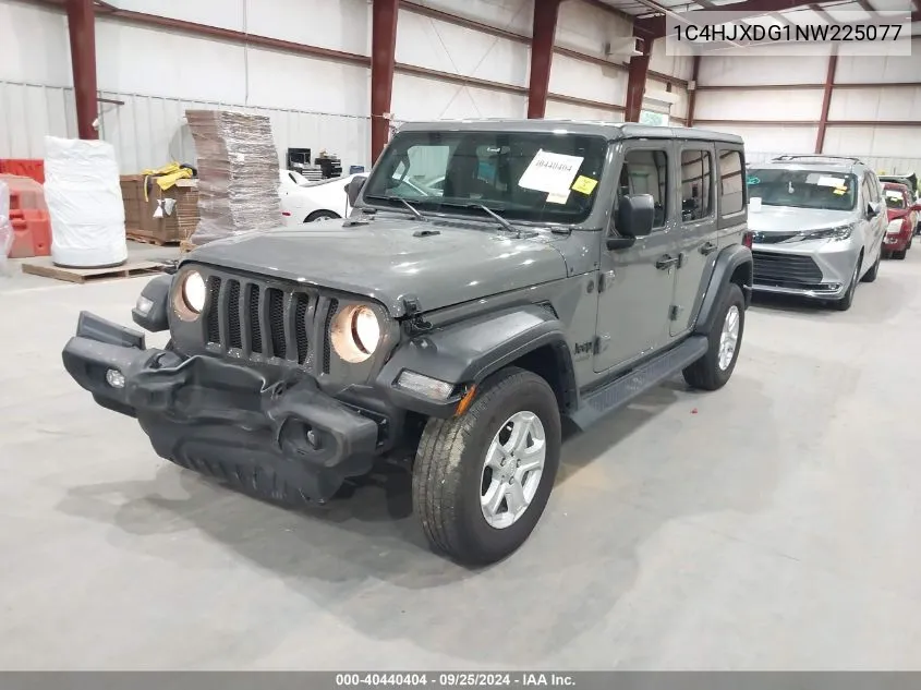 1C4HJXDG1NW225077 2022 Jeep Wrangler Unlimited Sport S 4X4