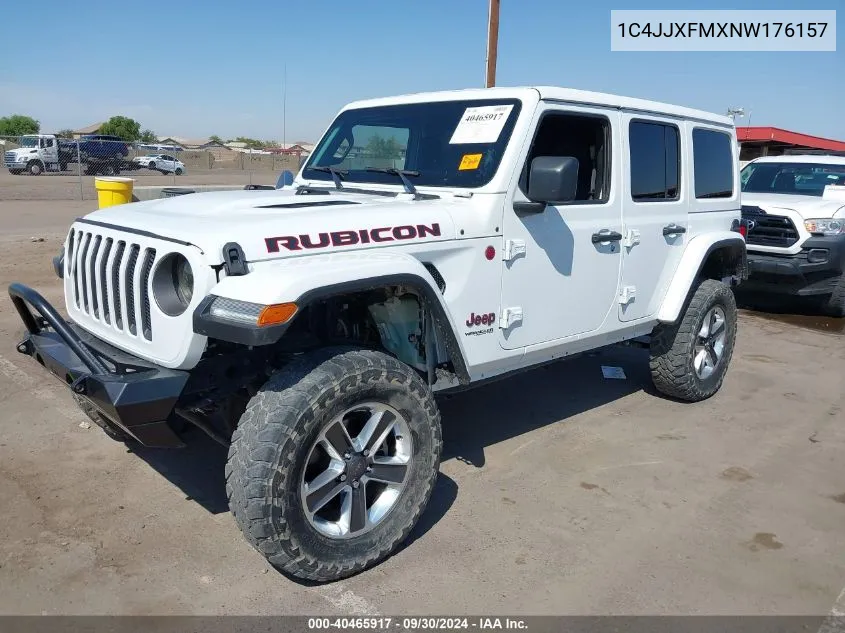 1C4JJXFMXNW176157 2022 Jeep Wrangler Unlimited Rubicon 4X4