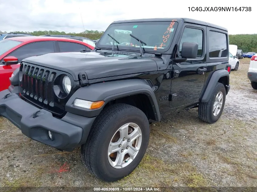 2022 Jeep Wrangler Sport VIN: 1C4GJXAG9NW164738 Lot: 40530609