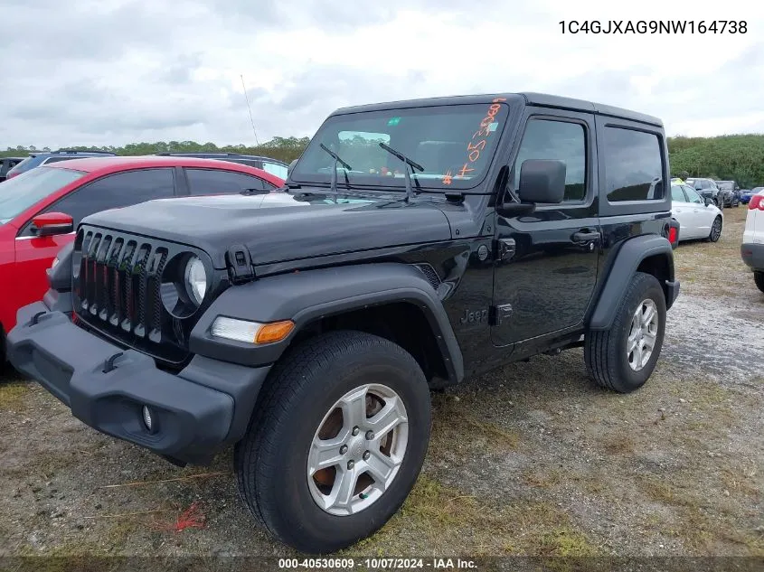 2022 Jeep Wrangler Sport VIN: 1C4GJXAG9NW164738 Lot: 40530609