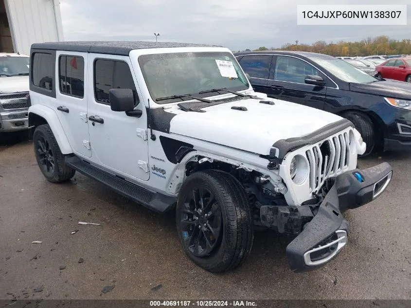 2022 Jeep Wrangler 4Xe Unlimited Sahara VIN: 1C4JJXP60NW138307 Lot: 40691187