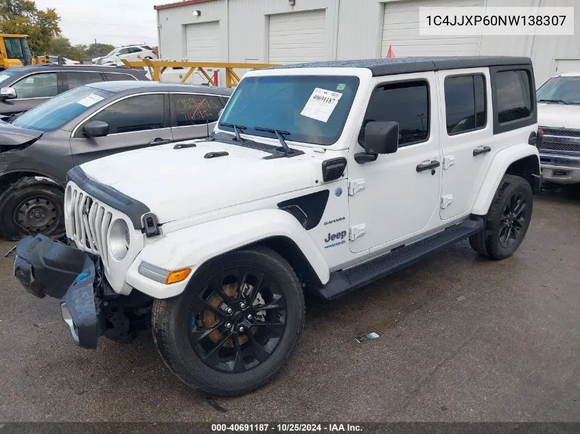 2022 Jeep Wrangler 4Xe Unlimited Sahara VIN: 1C4JJXP60NW138307 Lot: 40691187