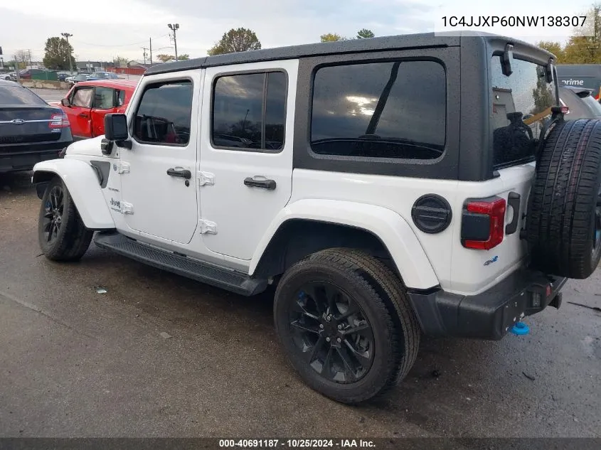 2022 Jeep Wrangler 4Xe Unlimited Sahara VIN: 1C4JJXP60NW138307 Lot: 40691187