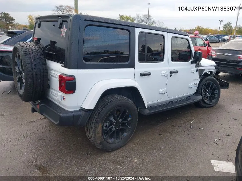 2022 Jeep Wrangler 4Xe Unlimited Sahara VIN: 1C4JJXP60NW138307 Lot: 40691187