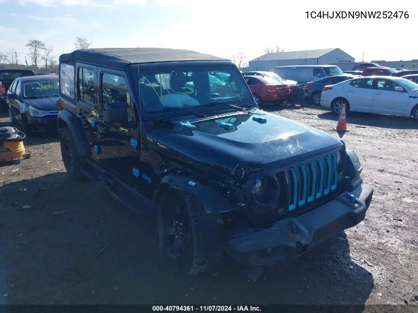 1C4HJXDN9NW252476 2022 Jeep Wrangler Unlimited Sport 4X4