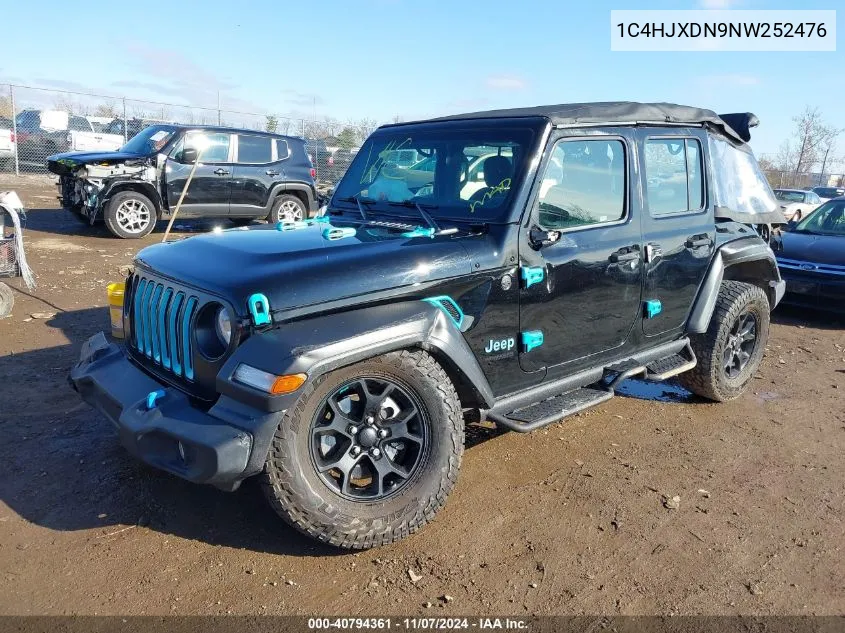 1C4HJXDN9NW252476 2022 Jeep Wrangler Unlimited Sport 4X4