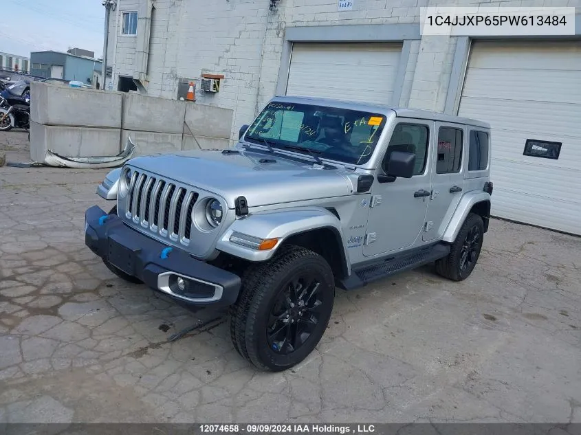 2023 Jeep Wrangler Sahara 4Xe VIN: 1C4JJXP65PW613484 Lot: 12074658