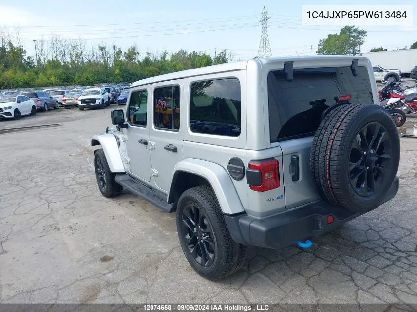 2023 Jeep Wrangler Sahara 4Xe VIN: 1C4JJXP65PW613484 Lot: 12074658