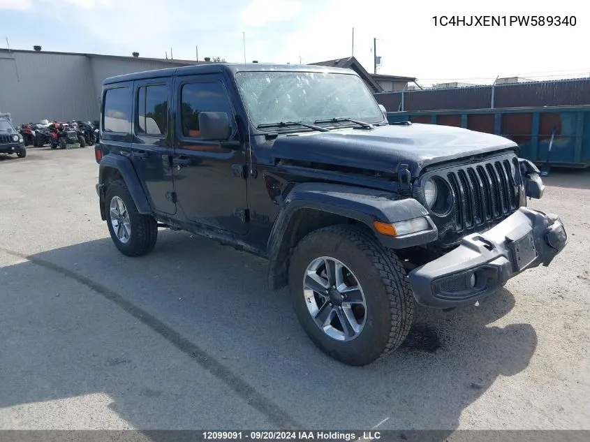 2023 Jeep Wrangler Sahara VIN: 1C4HJXEN1PW589340 Lot: 12099091