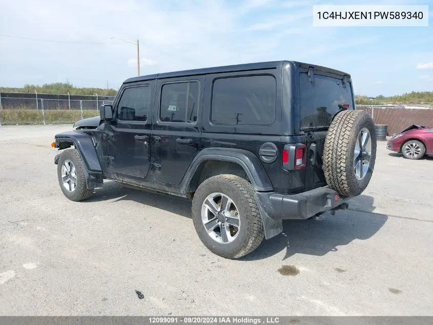 2023 Jeep Wrangler Sahara VIN: 1C4HJXEN1PW589340 Lot: 12099091