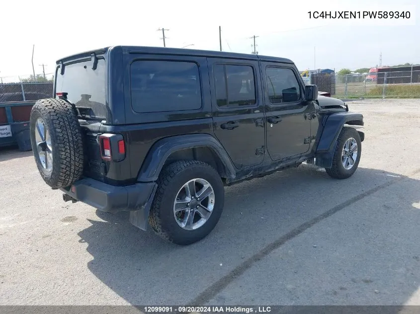 2023 Jeep Wrangler Sahara VIN: 1C4HJXEN1PW589340 Lot: 12099091